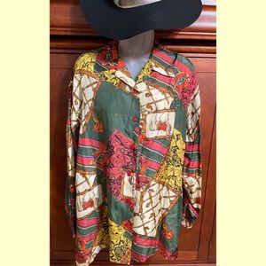 Vintage Silk Stunt Collections  Blouse